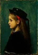 Jean-Jacques Henner Alsatian Girl Spain oil painting artist